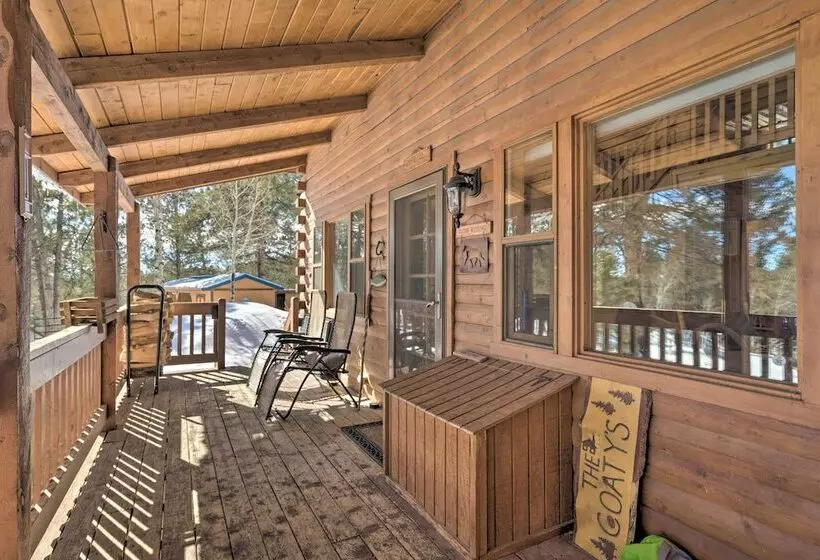 Log Cabin W/ Mountain Views ~ 30 Mi To Pikes Peak!