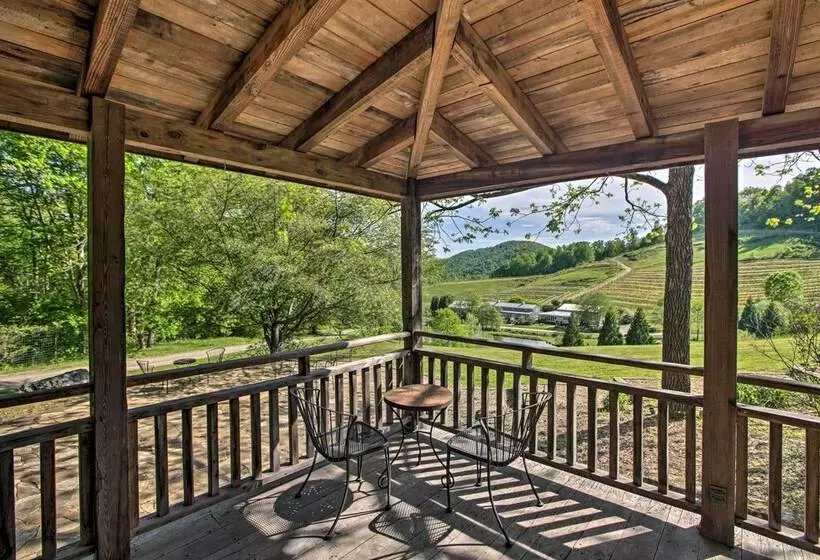 Romantic Log Cabin Escape On Delfosse Winery!