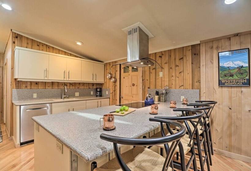 Spacious Whitefish Getaway: Hike, Ski, Bike & More