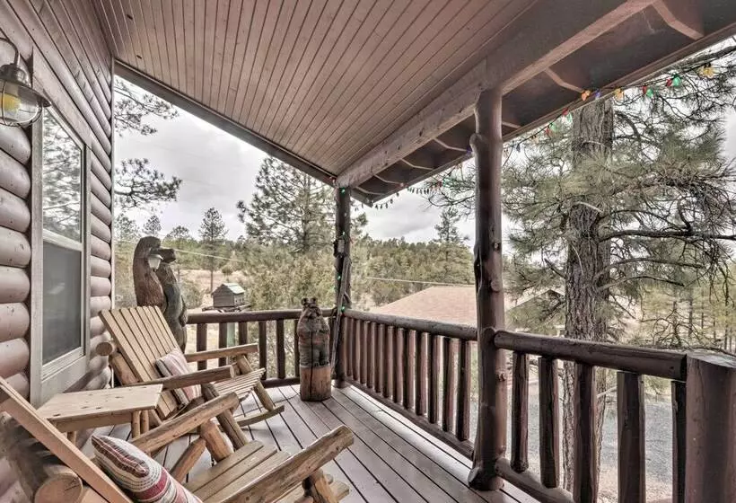 Cozy Heber Overgaard Cabin W/ Fire Pit, Game Room!