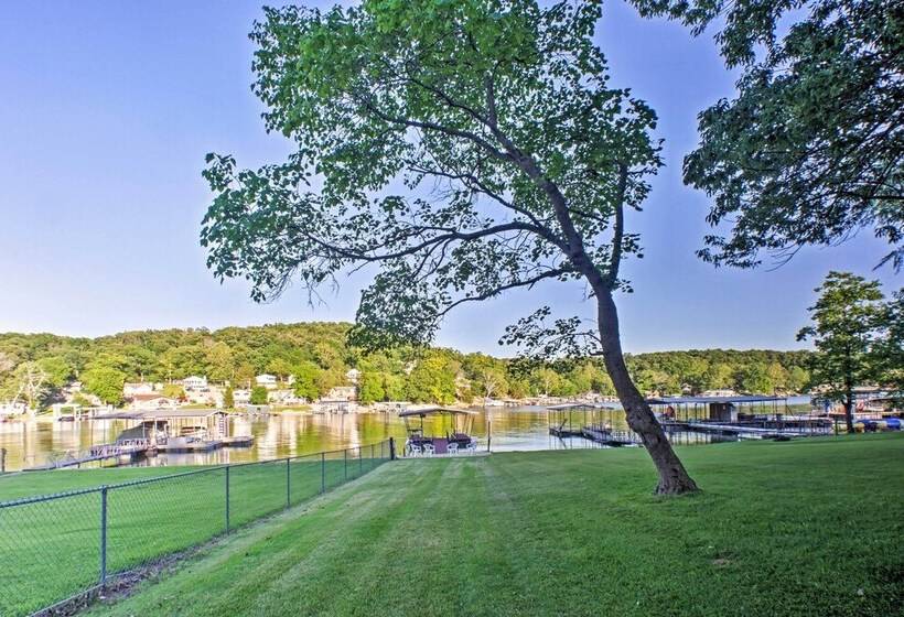Boat Dock, Game Room: Lakefront Sunrise Beach Home