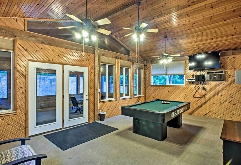 Boat Dock, Game Room: Lakefront Sunrise Beach Home