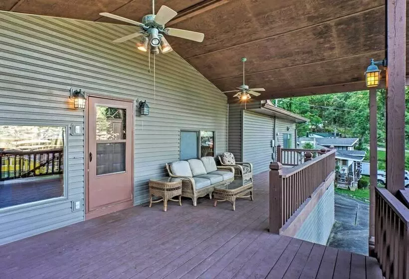 Boat Dock, Game Room: Lakefront Sunrise Beach Home
