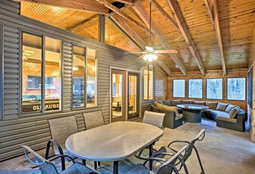 Boat Dock, Game Room: Lakefront Sunrise Beach Home