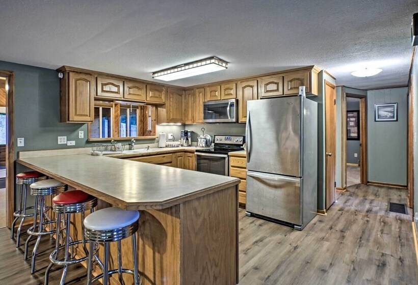 Boat Dock, Game Room: Lakefront Sunrise Beach Home