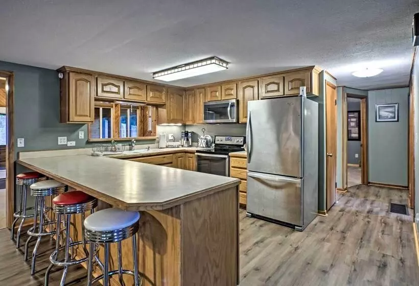 Boat Dock, Game Room: Lakefront Sunrise Beach Home