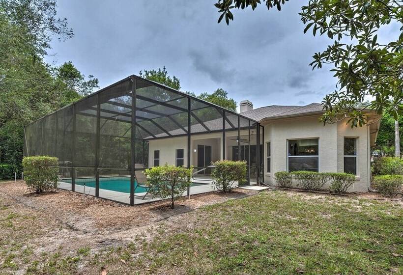 Luxe House W/ Lanai + Pool, 2 Miles To Golf!