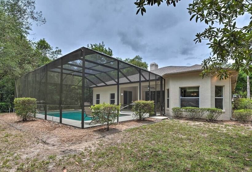 Luxe House W/ Lanai + Pool, 2 Miles To Golf!