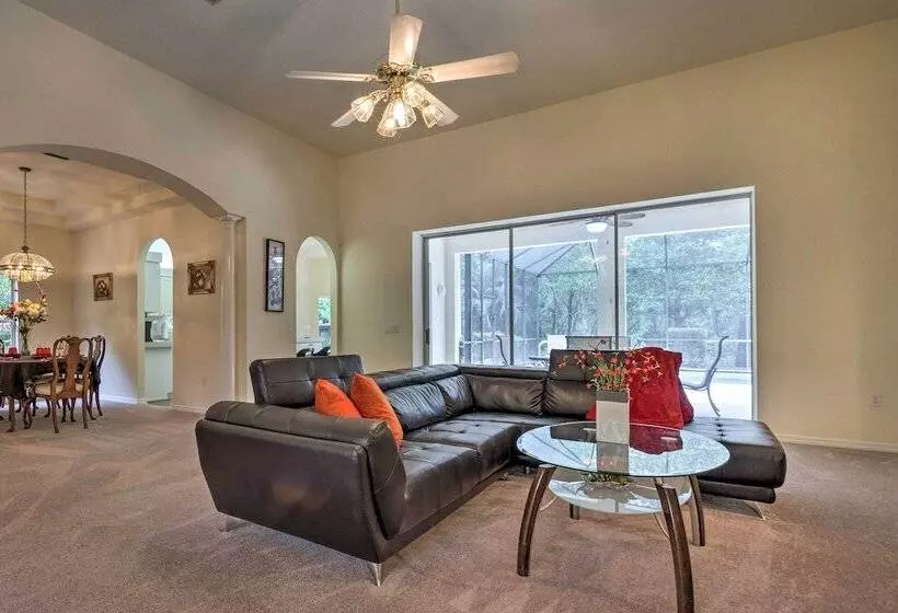 Luxe House W/ Lanai + Pool, 2 Miles To Golf!