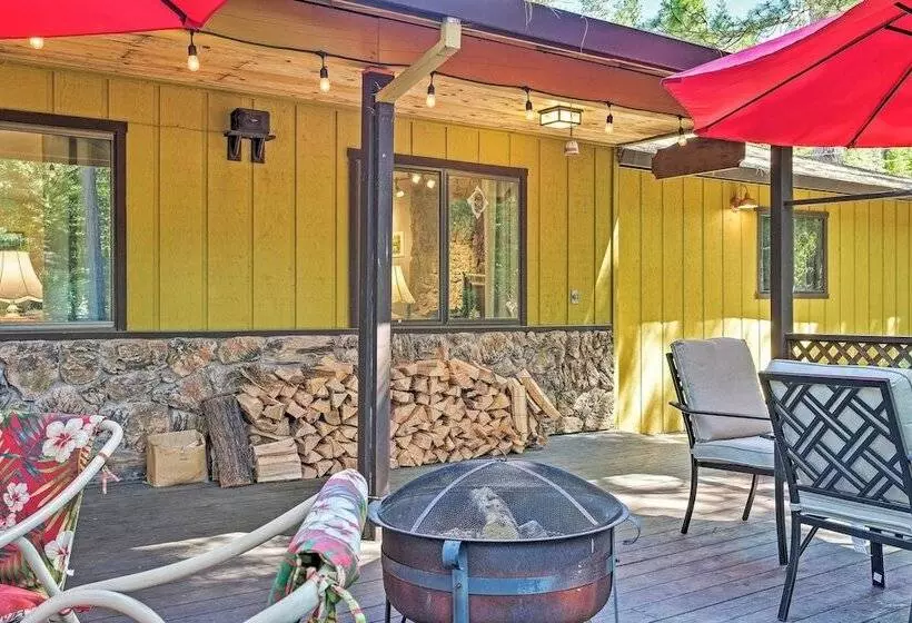 Home W/ Serene Deck In Twain Harte!