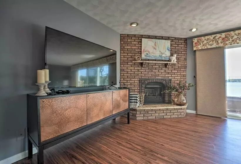 Spacious Delton Home W/ Fire Pit + Lake Views