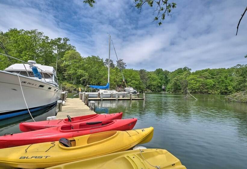 Waterfront House With Dock, Kayaks, & Sailboat!