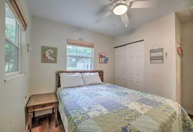 Lakefront Mecosta Cottage: Dock, Beach Access