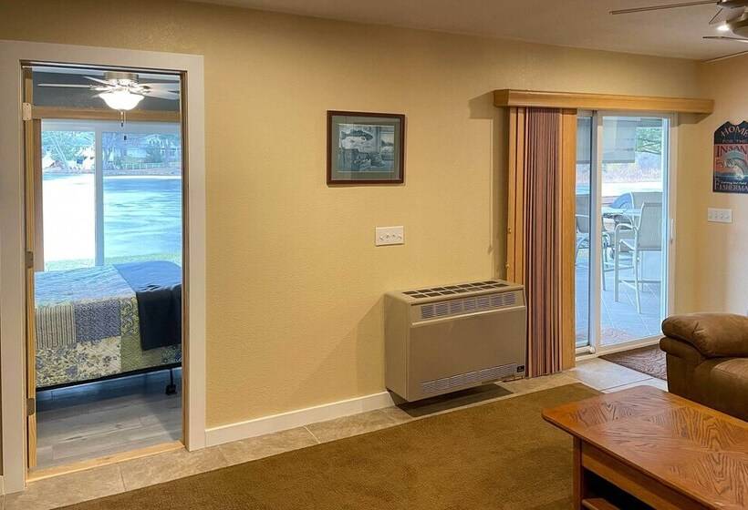 Lakefront Mecosta Cottage: Dock, Beach Access