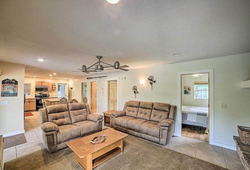 Lakefront Mecosta Cottage: Dock, Beach Access