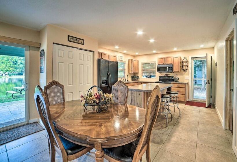 Lakefront Mecosta Cottage: Dock, Beach Access