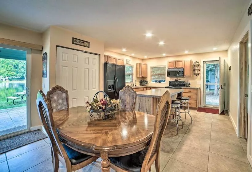 Lakefront Mecosta Cottage: Dock, Beach Access