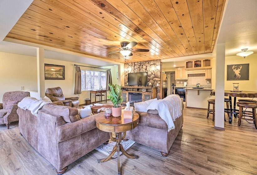 Large Yard W/ Fire Pit: Show Low Cabin