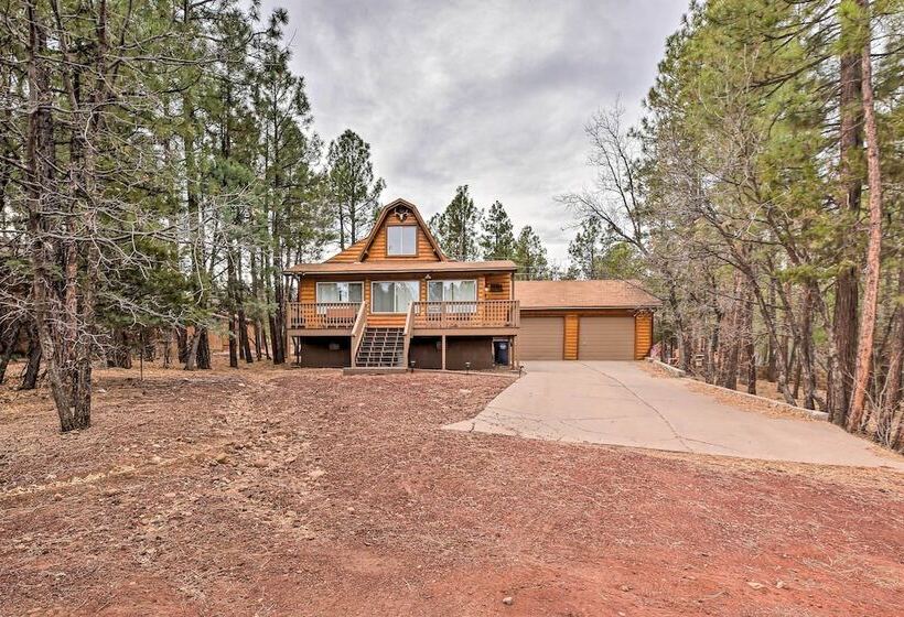 Large Yard W/ Fire Pit: Show Low Cabin