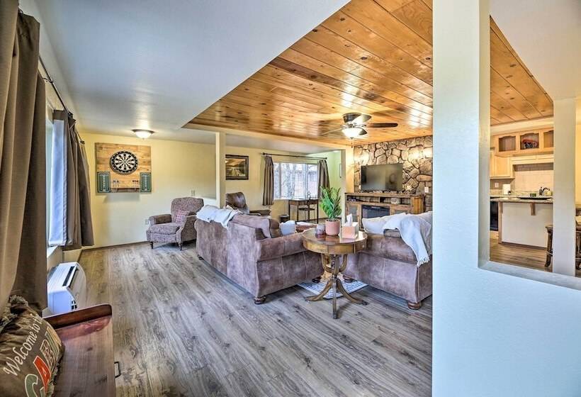 Large Yard W/ Fire Pit: Show Low Cabin