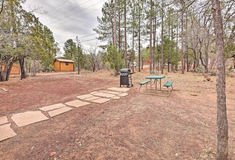 Large Yard W/ Fire Pit: Show Low Cabin