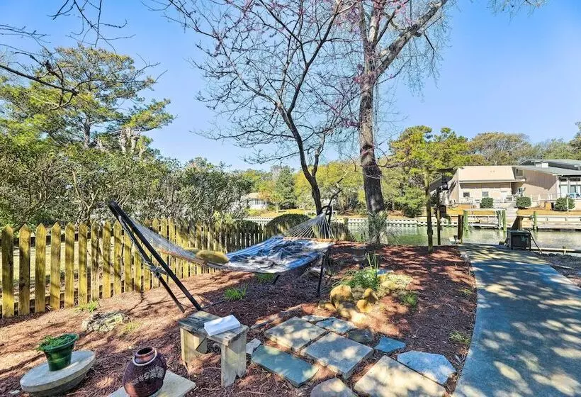 Waterfront Pine Knoll Shores Gem W/ Boat Dock