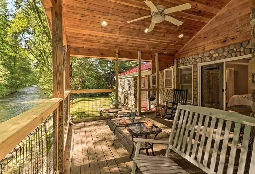 Waynesville Creekside Cottage: Outdoor Relaxation!