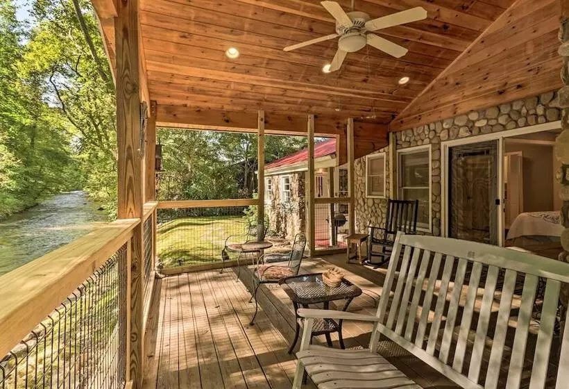 Waynesville Creekside Cottage: Outdoor Relaxation!