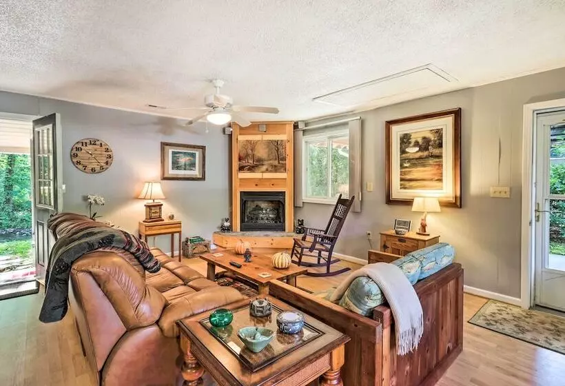 Waynesville Creekside Cottage: Outdoor Relaxation!