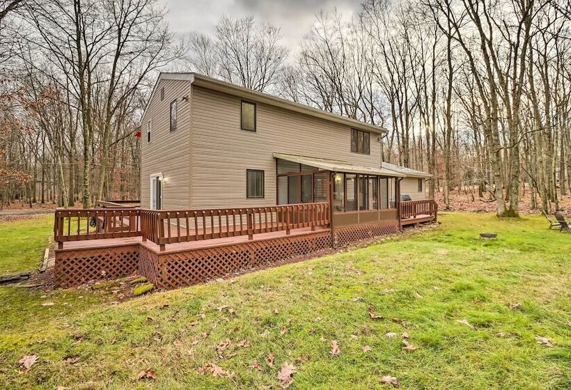 Near Big Boulder Mtn: Cabin W/ Furnished Deck