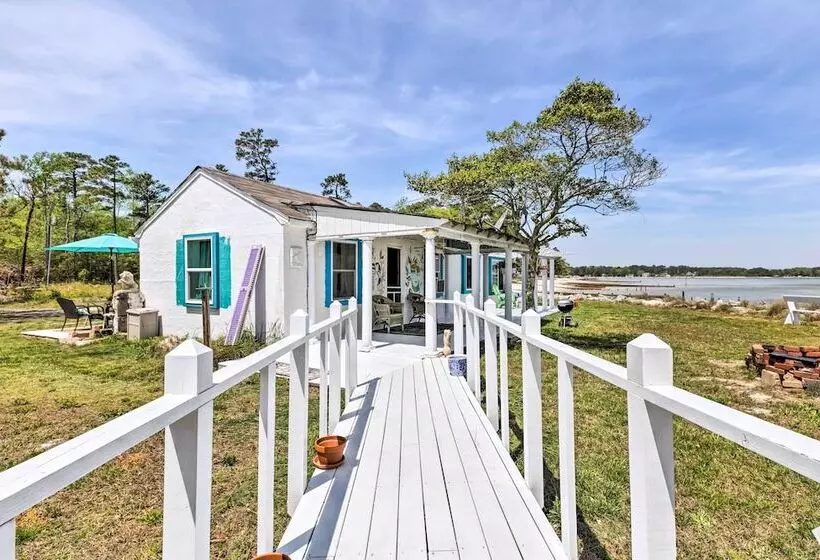 Oceanfront White Stone Cottage W/ Private Beach!
