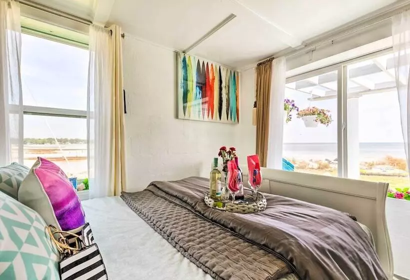 Oceanfront White Stone Cottage W/ Private Beach!