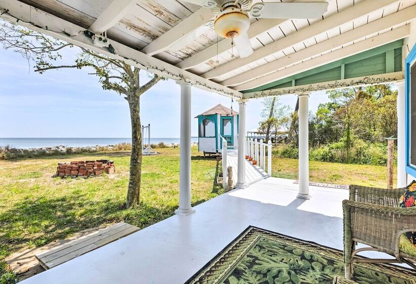 Oceanfront White Stone Cottage W/ Private Beach!