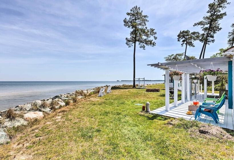 Oceanfront White Stone Cottage W/ Private Beach!