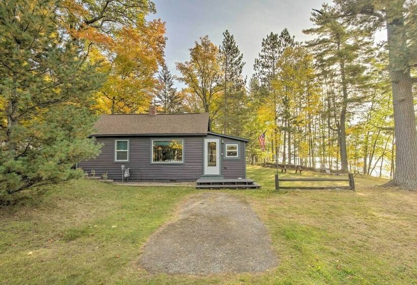 Quiet Lakefront Conover Cabin Near Atv Trails