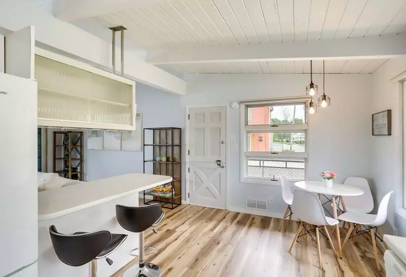 Riverfront Elkhart Rental: Deck & Ping Pong Table!