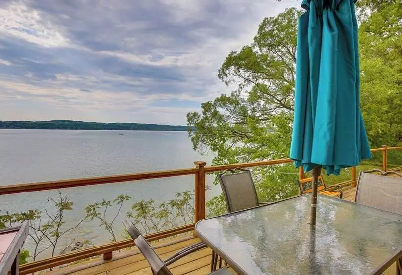 Waterfront Suttons Bay Cottage W/ Fire Pit!