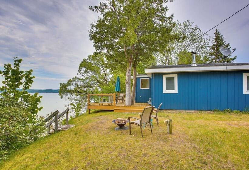 Waterfront Suttons Bay Cottage W/ Fire Pit!
