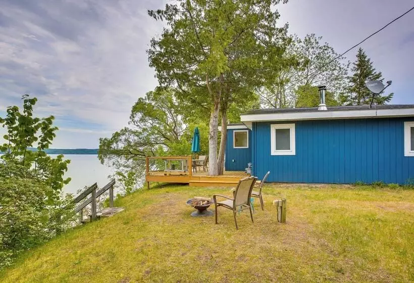 Waterfront Suttons Bay Cottage W/ Fire Pit!