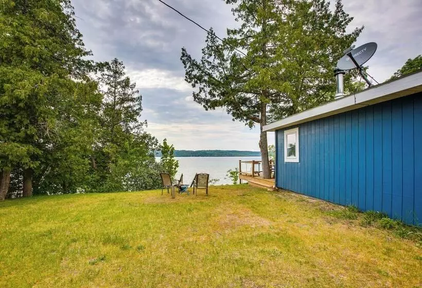 Waterfront Suttons Bay Cottage W/ Fire Pit!