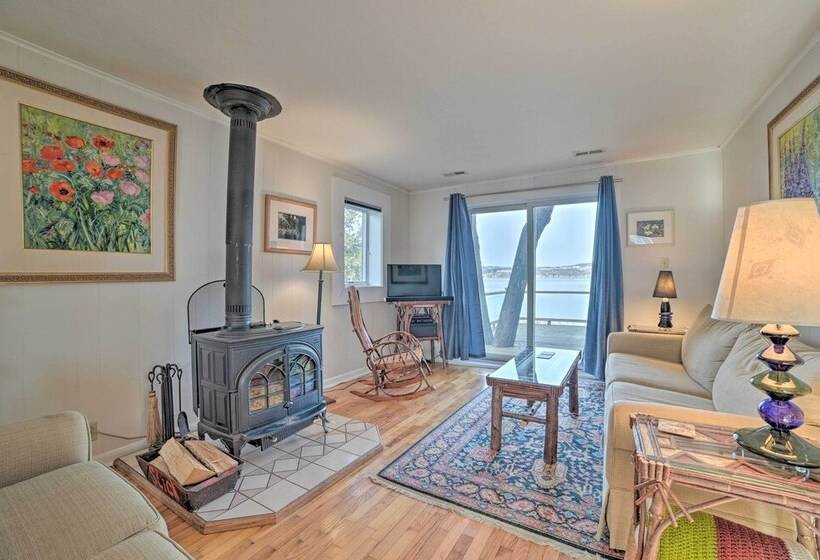 Waterfront Suttons Bay Cottage W/ Fire Pit!