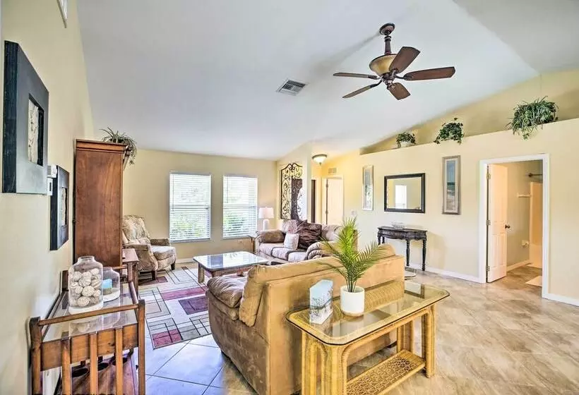 Dock & Canal Access: Cape Coral Family Home