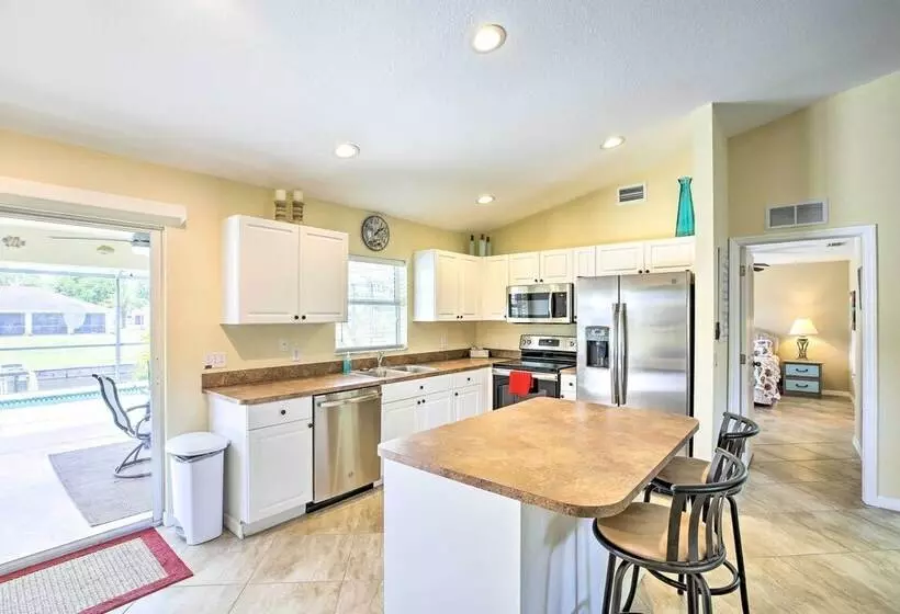 Dock & Canal Access: Cape Coral Family Home