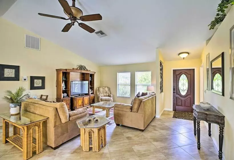 Dock & Canal Access: Cape Coral Family Home