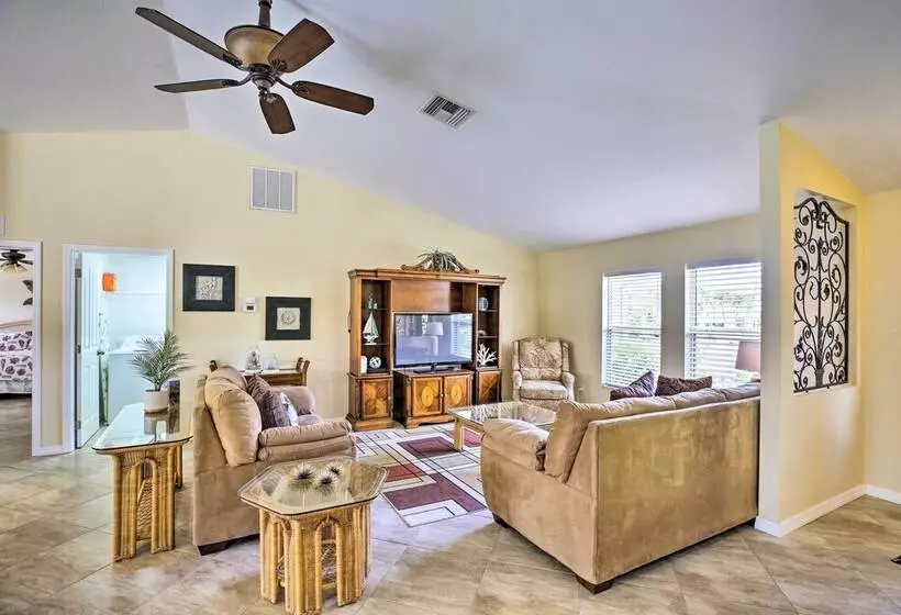 Dock & Canal Access: Cape Coral Family Home