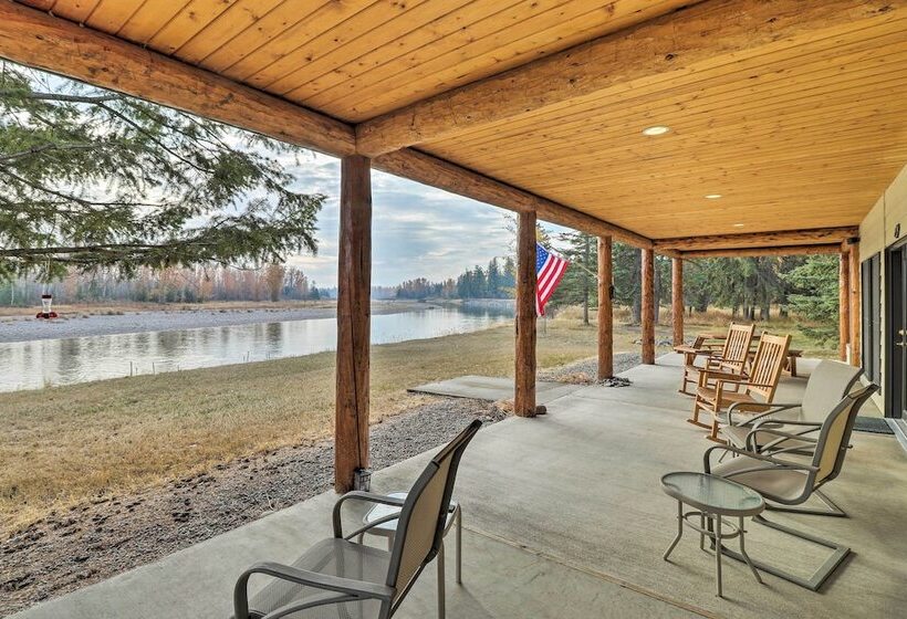 Kalispell Riverfront Home By Glacier National Park