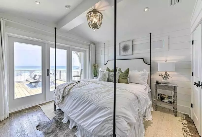 Luxe, Beachfront Pcb Home W/ Decks & Grill!