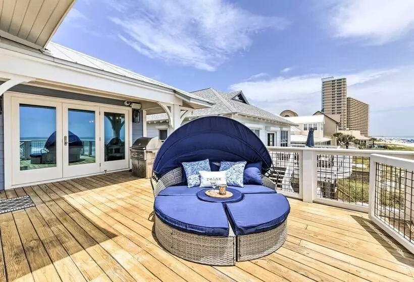 Luxe, Beachfront Pcb Home W/ Decks & Grill!