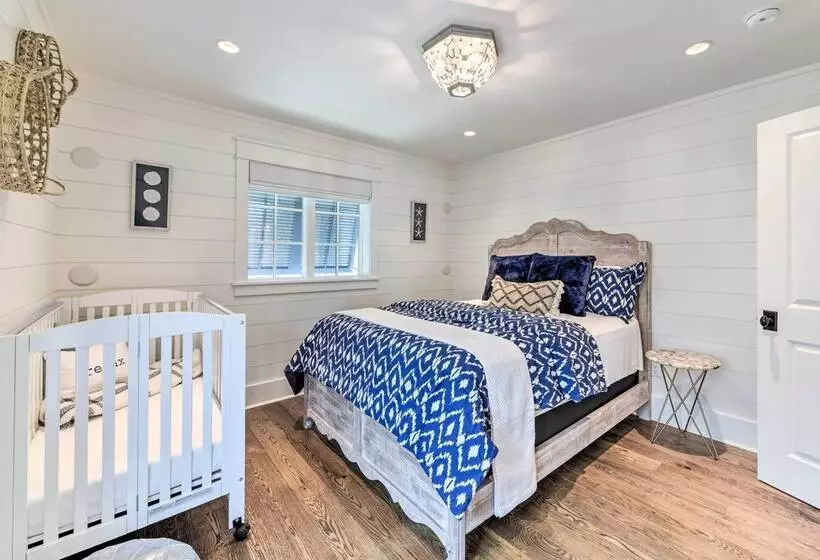 Luxe, Beachfront Pcb Home W/ Decks & Grill!