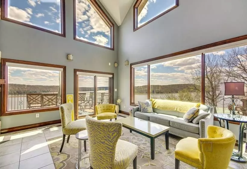 Boat Dock & Kayaks: Luxury Lake Of The Ozarks Home